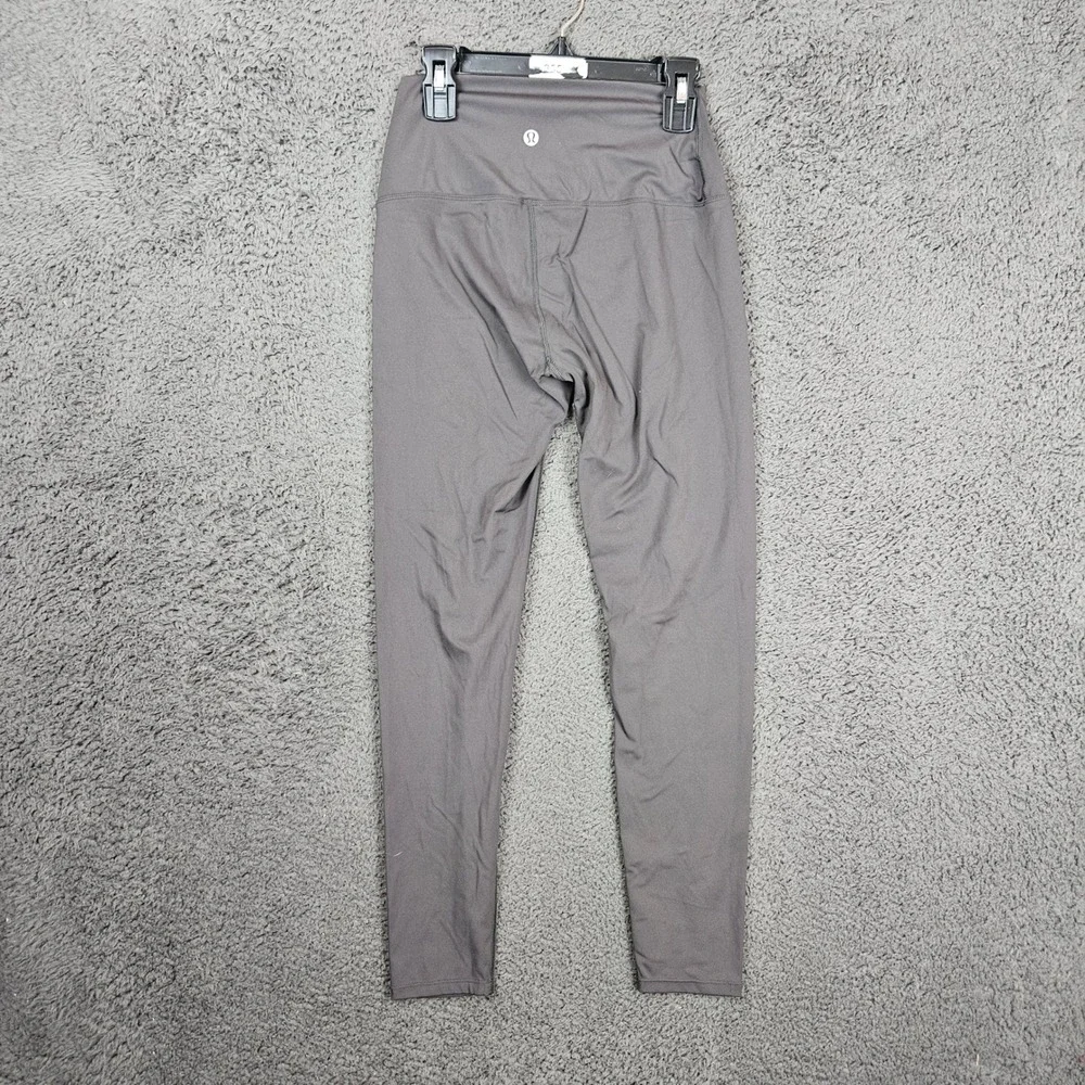 Lululemon High Rise Full Length Leggings‎ Charcoal Gray Womens Size 26 Waist
